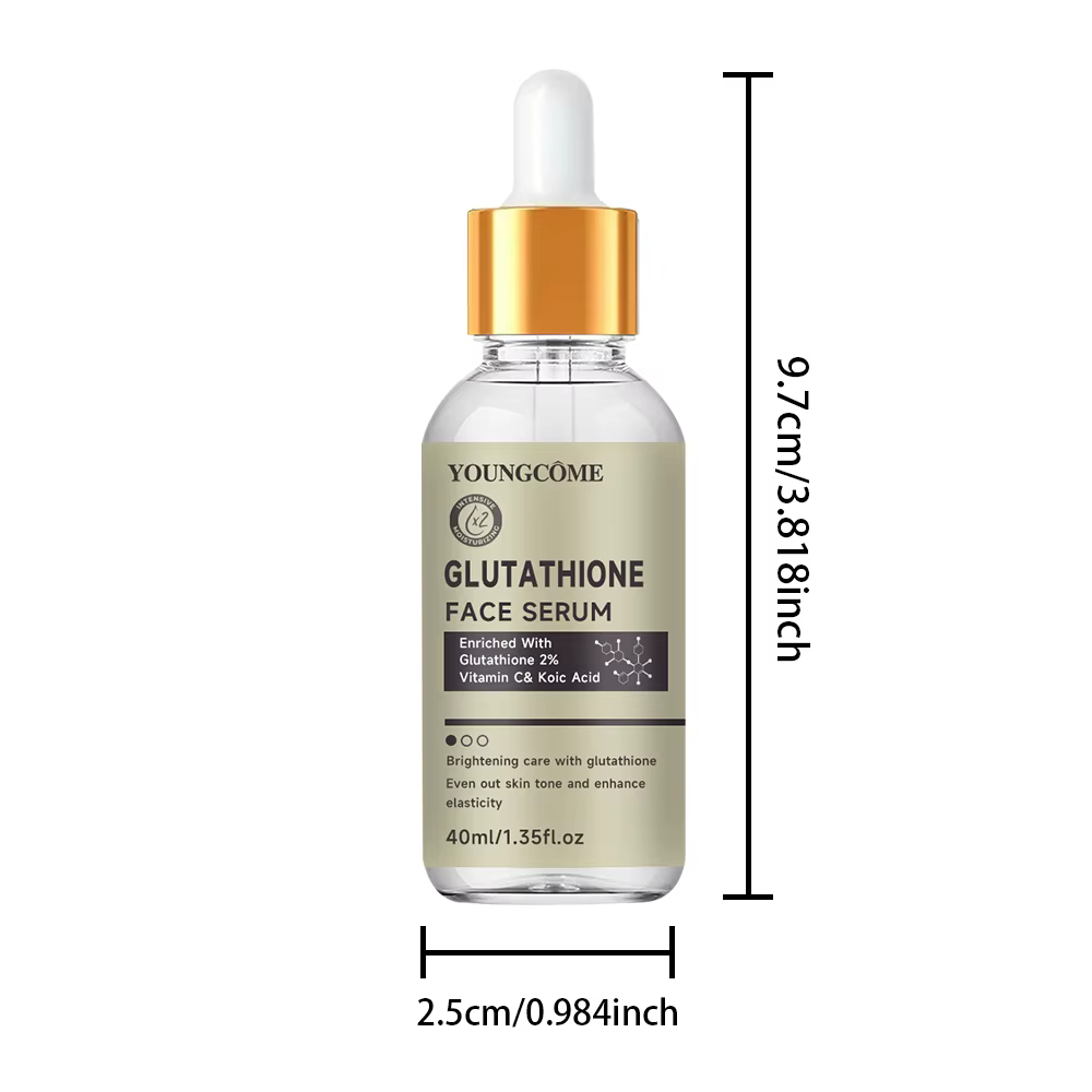 Sérum au glutathion pour le visage pour éclaircir la peau, correcteur de taches foncées, peau sensib