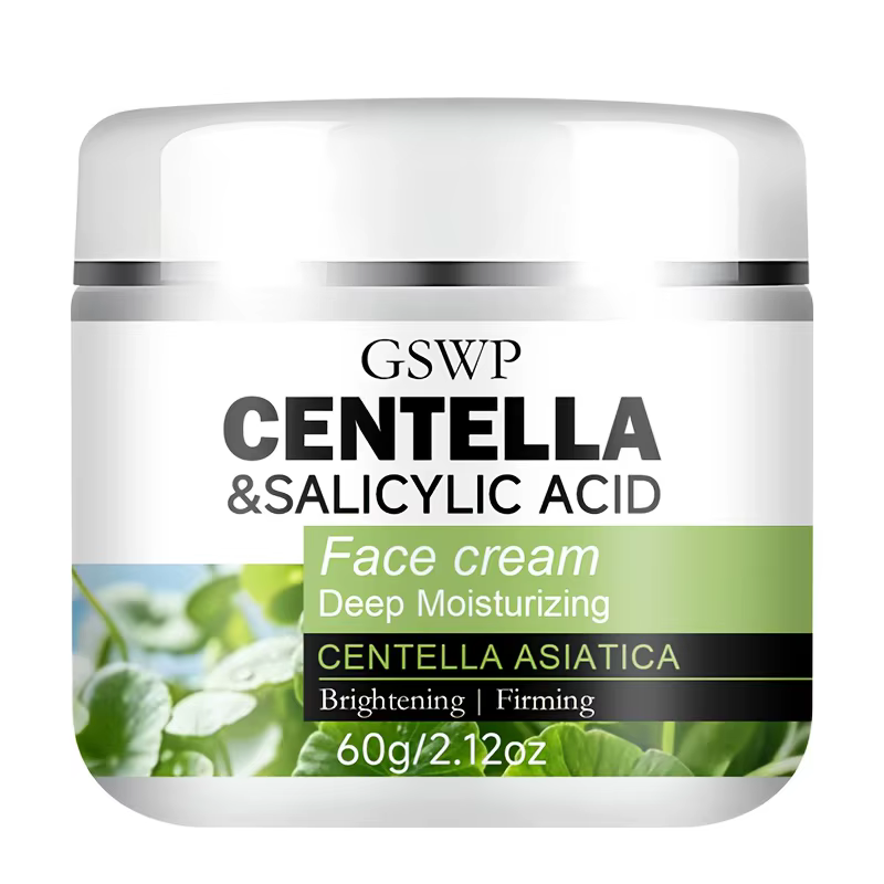 Crème hydratante GSWP à la Centella Asiatica, contient de la Centella Asiatica et de l'acide salicyl