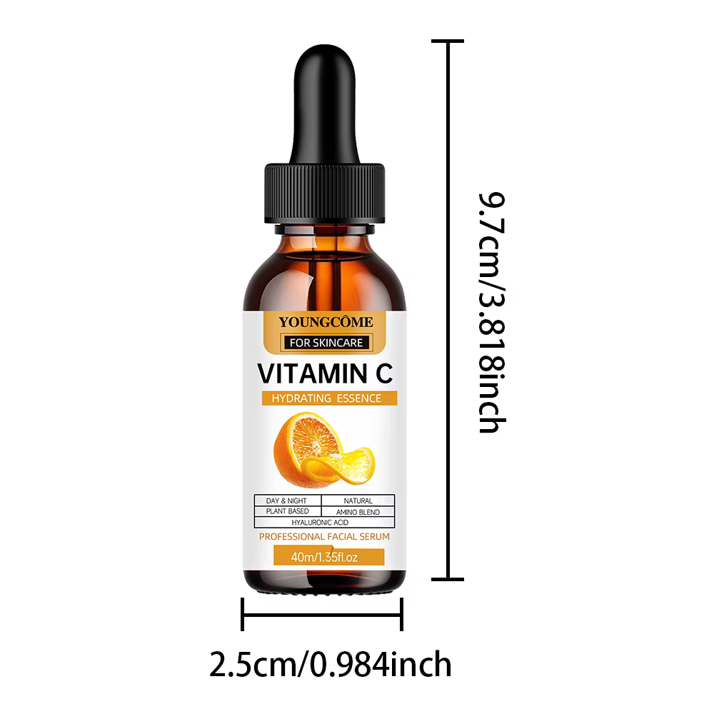 Sérum hydratant à la vitamine C, 5 fonctions, Essence réparatrice hydratante pour le visage, rétréci