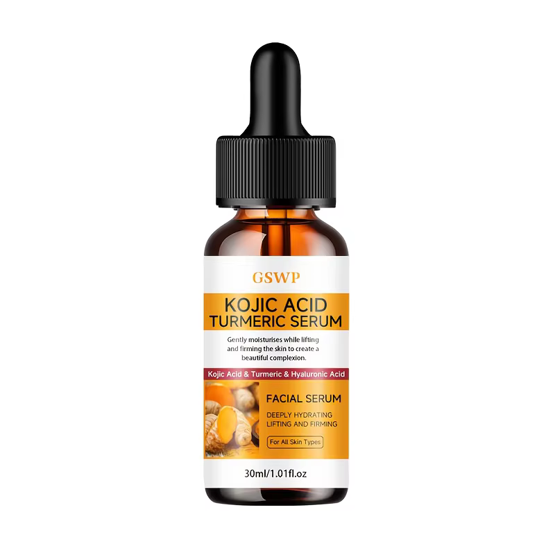Sérum hydratant pour le visage au curcuma GSWP, avec acide kojique. Lifts et raffermit. Hydrate jour