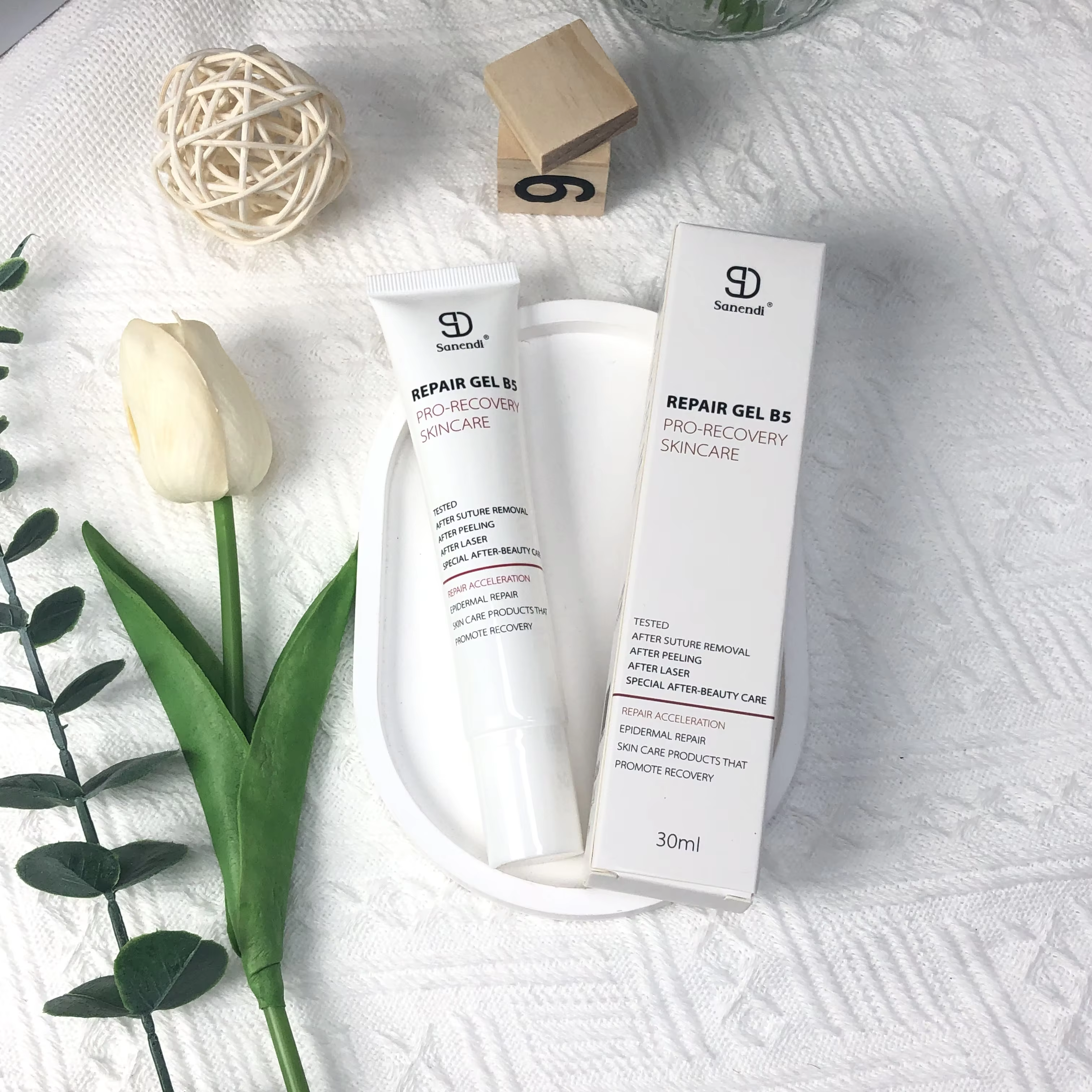 Gel réparateur de peau B5, adapté à tous types de peau, fournit une hydratation, une hydratation et 