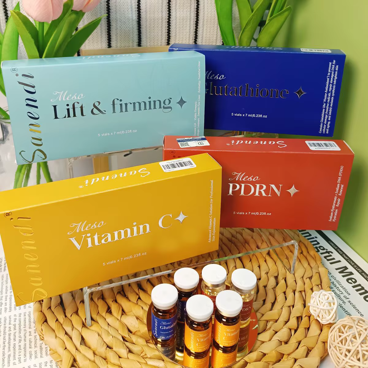 Corée du sud Sanendi soins de la peau vitamine C GSH saumon ADN peau hydratant en profondeur réparat