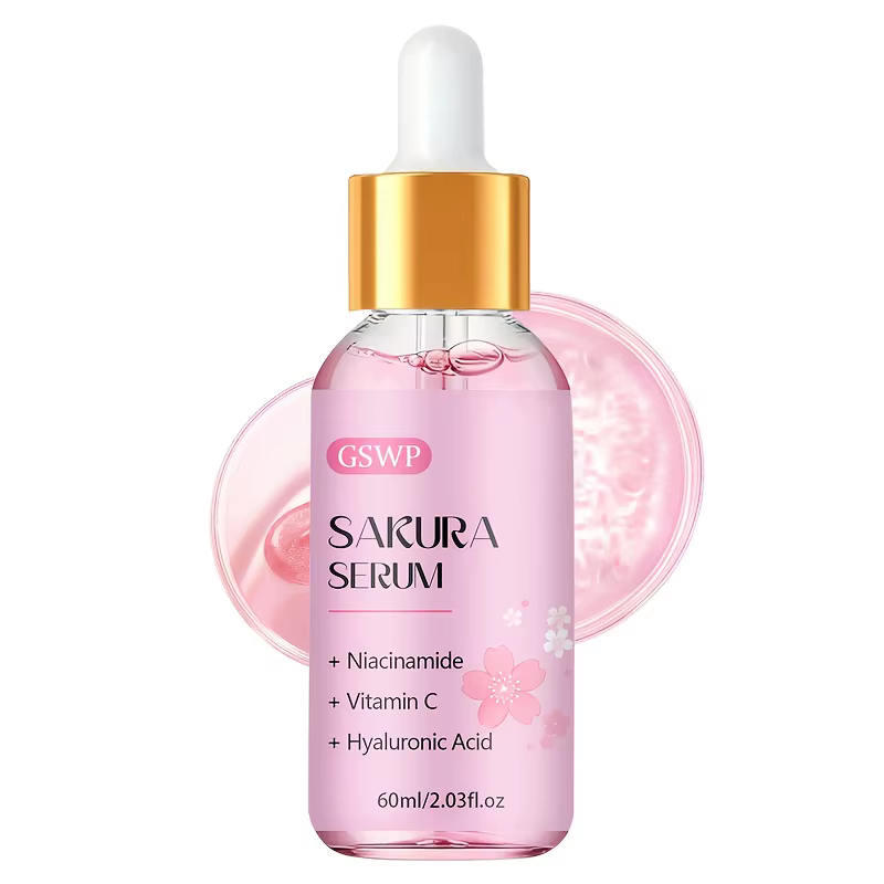 Sérum hydratant GSWP Sakura, contenant de la niacinamide, éclaircit la peau, la rendant plus claire 