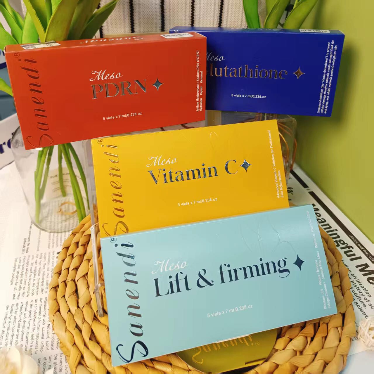 Corée du sud Sanendi soins de la peau vitamine C GSH saumon ADN peau hydratant en profondeur réparat