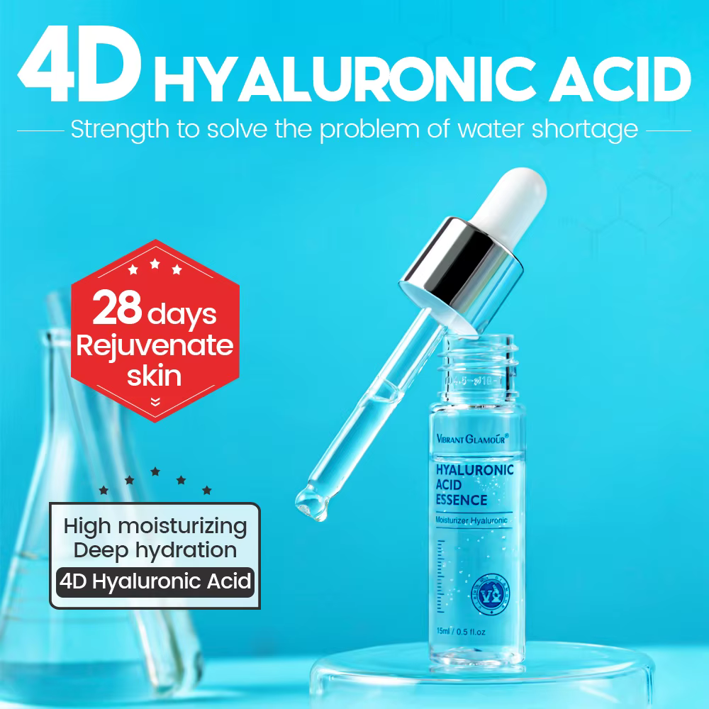 VIBRANT GLAMOUR – sérum pour le visage, acide hyaluronique, rétrécissement des pores, hydratant, Ant