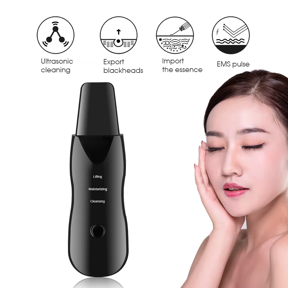 Épurateur de peau du visage à vibrations, dissolvant de points noirs, nettoyeur de pores du visage,
