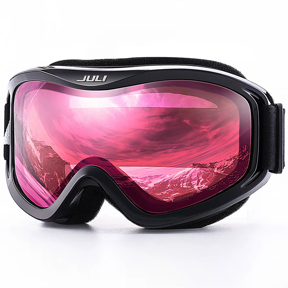 Lunettes de ski à double lentille antibuée pour hommes et femmes, lunettes de sport de neige, masque