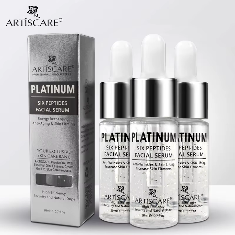 ARTISCARE Platinum Six Peptides sérum pour le visage 20ml hydratant acide hyaluronique Essence soins