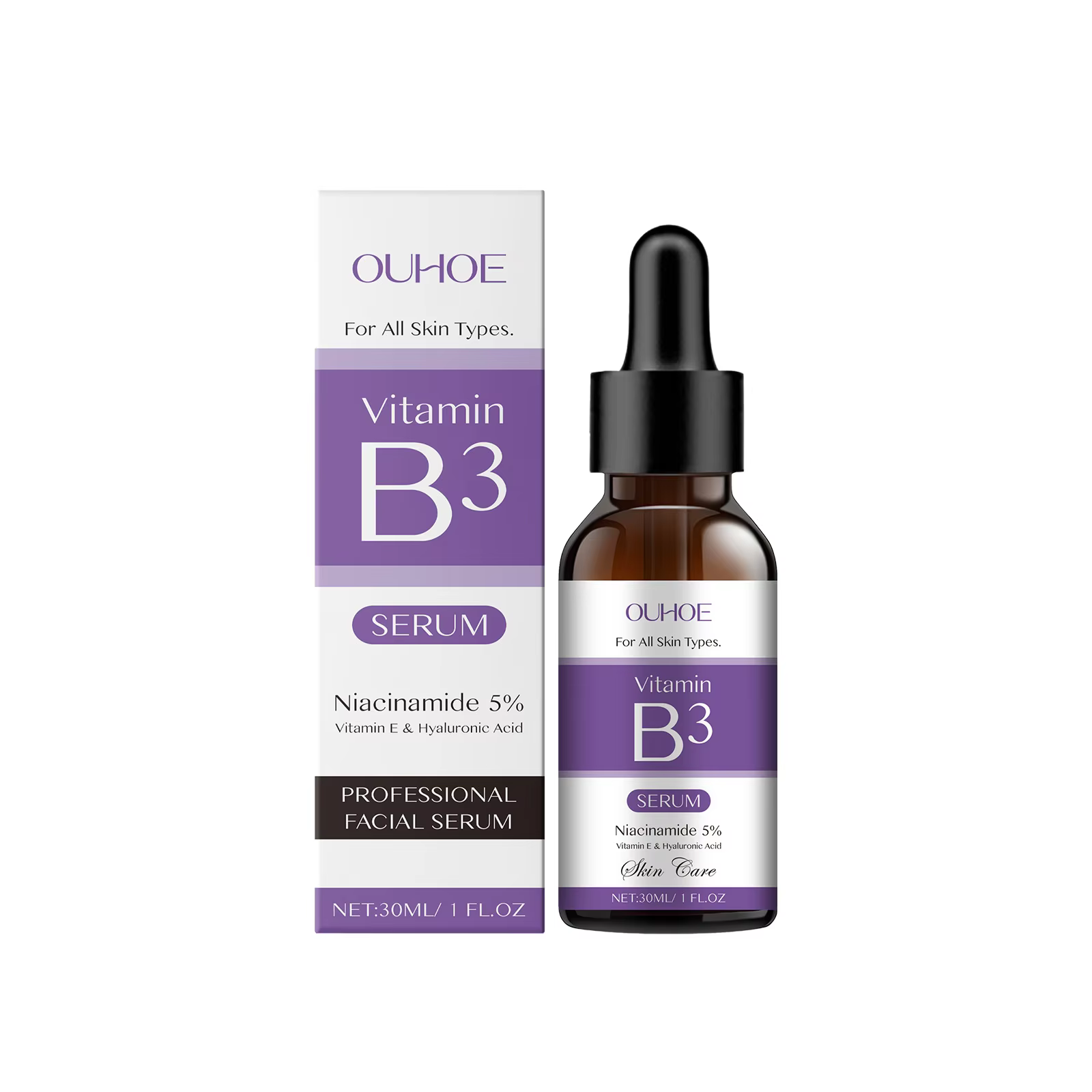 Sérum à la vitamine B3 pour éliminer les rides, éclaircir la peau, corriger la mélanine, réparer la 