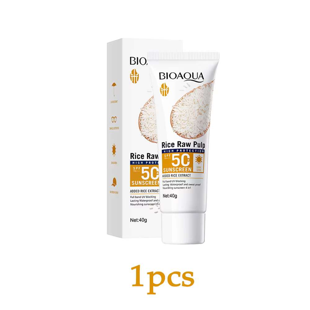 Crème solaire pour le visage SPF 50+, lotion solaire protectrice pour le corps, longue durée, non gr