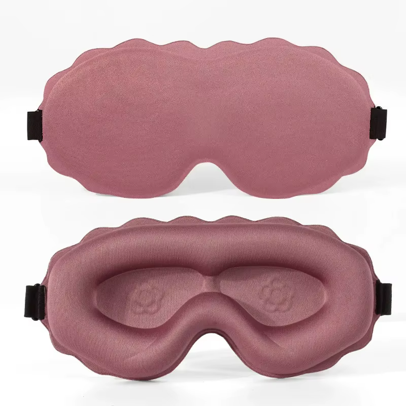 Masque de sommeil 3D anti-lumière, doux et rembourré, pour les yeux, masque oculaire, bandeau, masqu