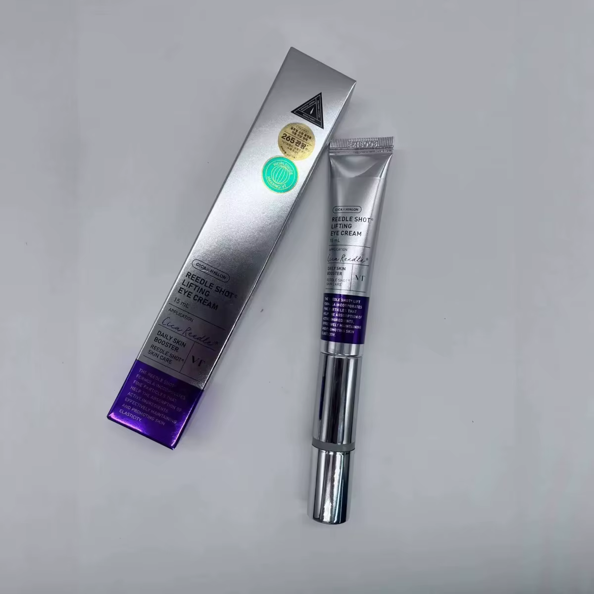 Crème pour les yeux liftante VT Cosmetics Reedle Shot 15ml, raffermissante et hydratante, K-Beauty