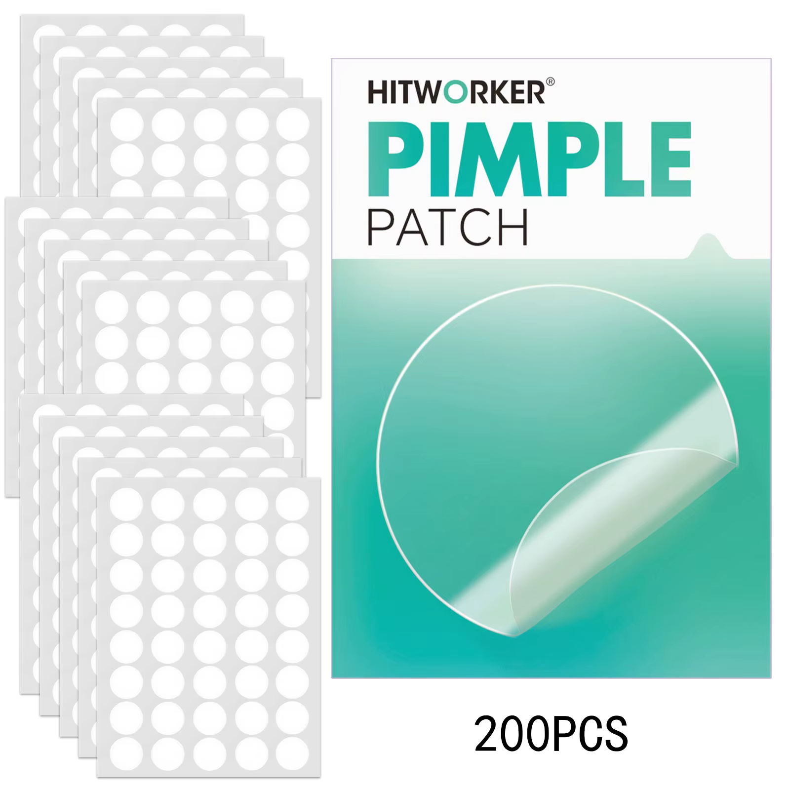 Patch hydrocolloïde Invisible imperméable pour l'acné, pour le nettoyage du visage, accessoire d'out