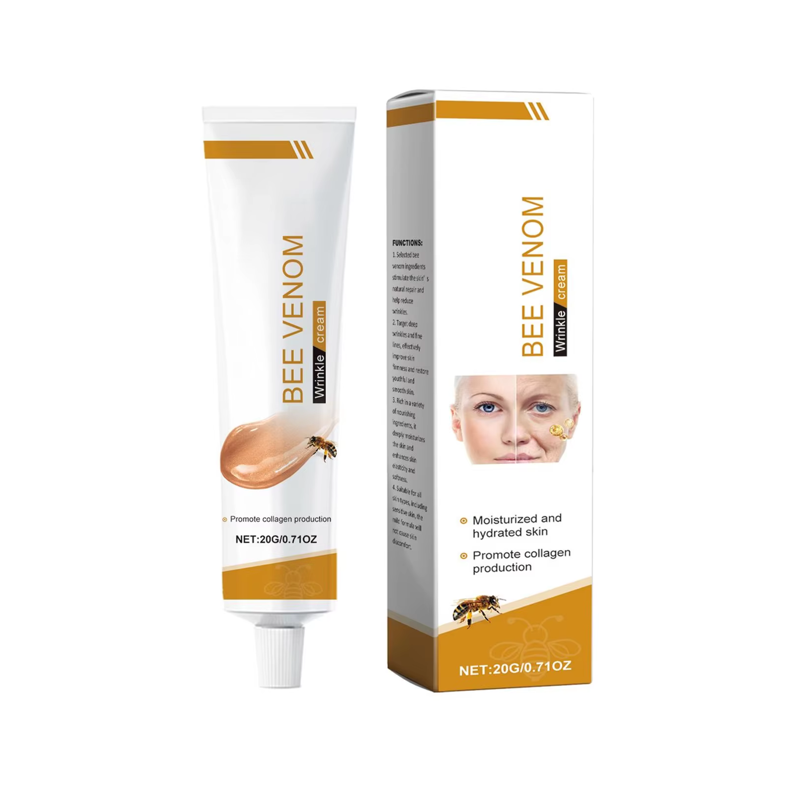 Crème anti-rides raffermissante pour le visage, Lifting, hydratation en profondeur, lissage des ridu