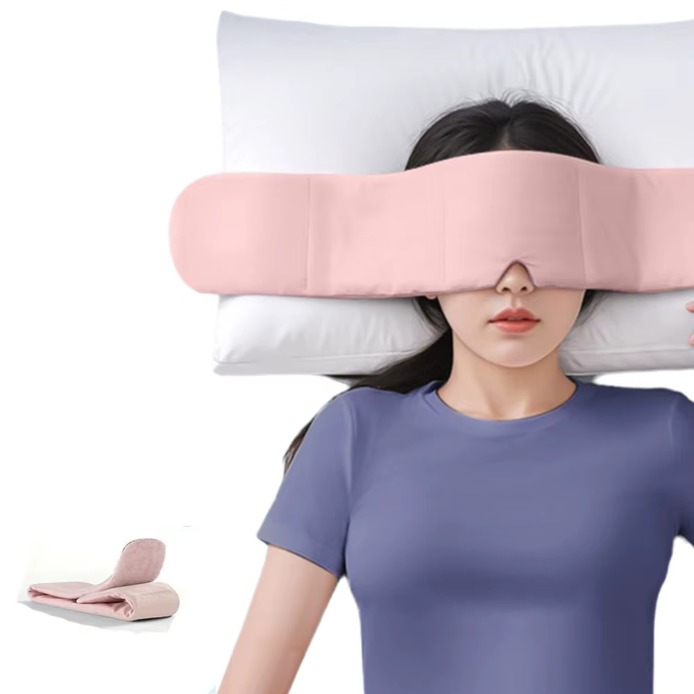 Masque oculaire ultra léger lesté par gravité, doux, respirant, double face, bloquant la lumière, re