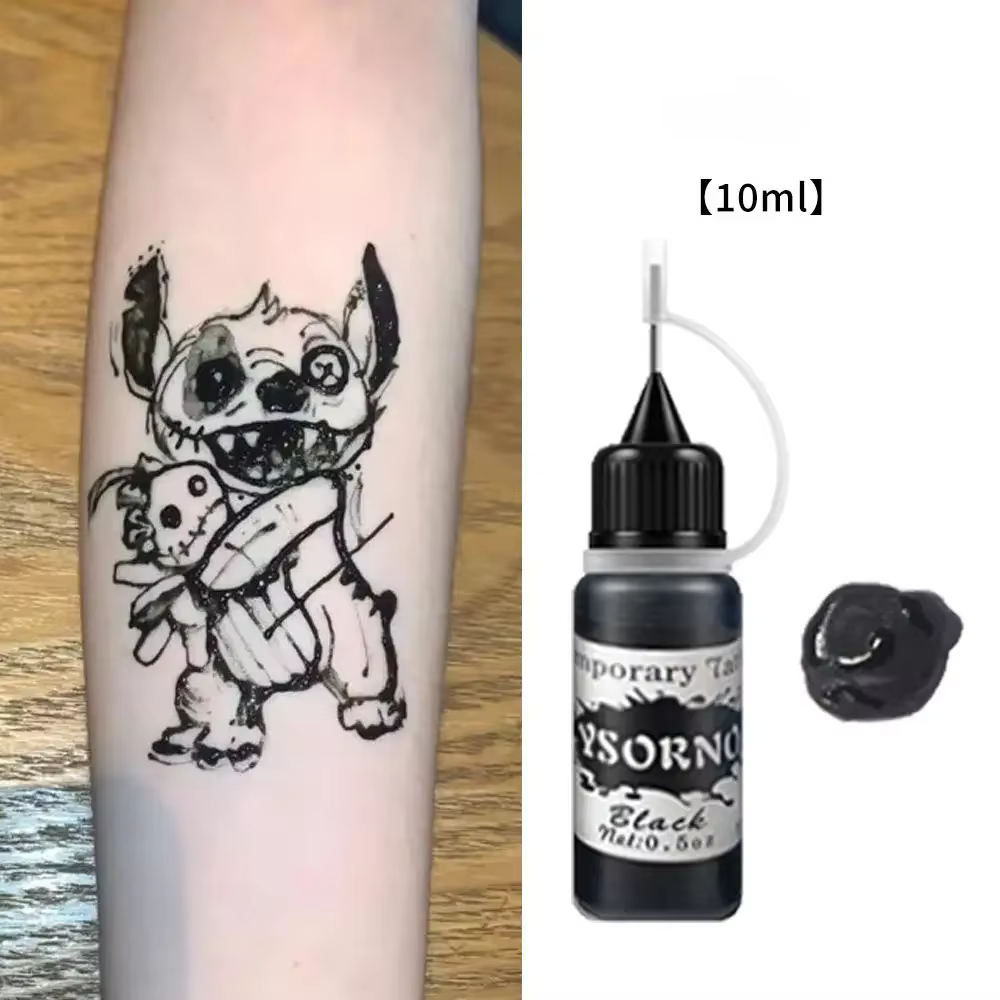 Crème de tatouage au henné, facile à nettoyer, crème au henné marron, tatouage au henné biologique, 