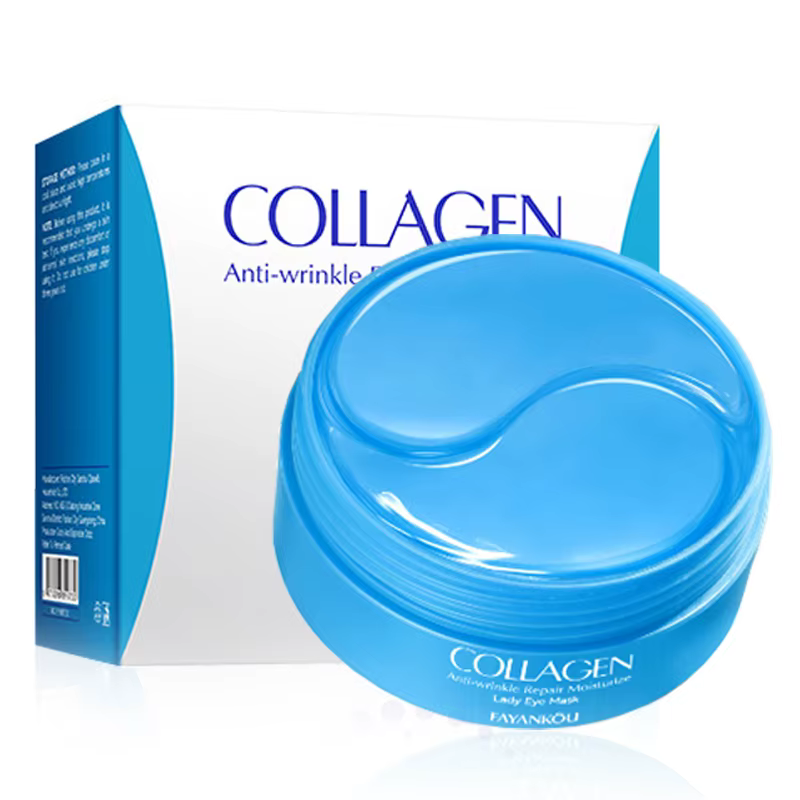 Masque pour les yeux au collagène cristal, Anti-cernes, élimine les poches pour les yeux, raffermiss