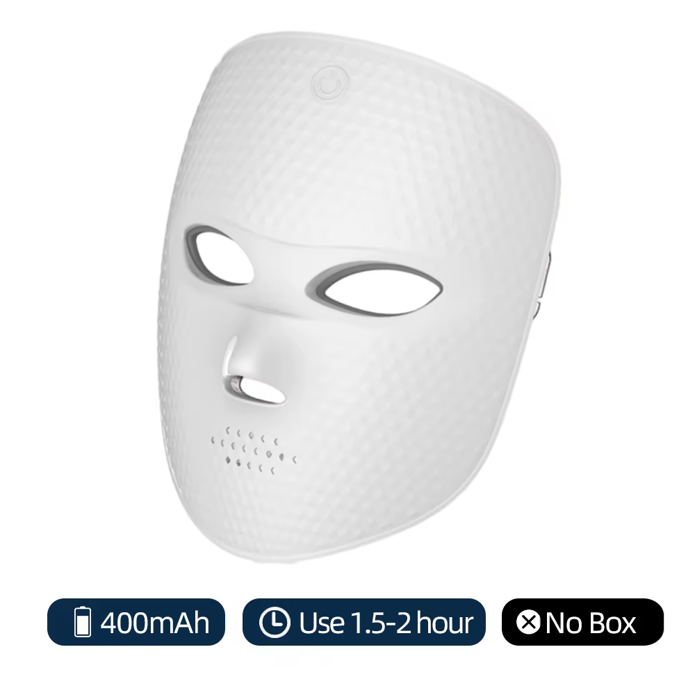 Masque Facial LED 7 couleurs, thérapie à la lumière rouge, pour le rajeunissement Anti-âge, disposit