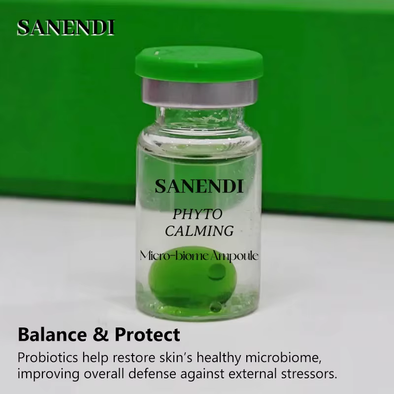 Ampoule microbiome pour sérum pour le visage, rehausse l'hydratation profonde avec acide hyaluroniqu