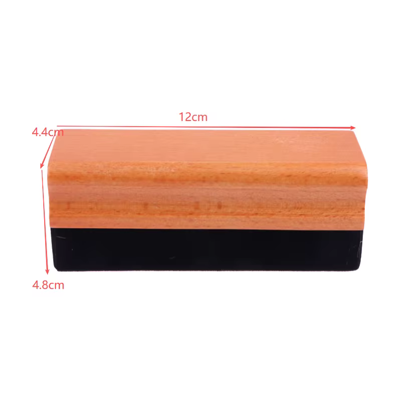 Brosse de nettoyage antistatique pour disques vinyles, brosse anti-poussière en velours pour phonogr