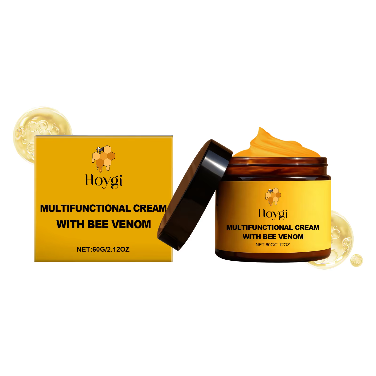 Crème pour le visage au venin d'abeille, raffermissante, réduisant les ridules, réparant les peaux a