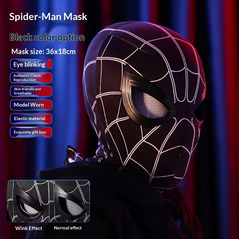 Masque artisanal Spider-Man 2 version Garfield Peter Parker, réplique fidèle du film 1:1, jouet tend