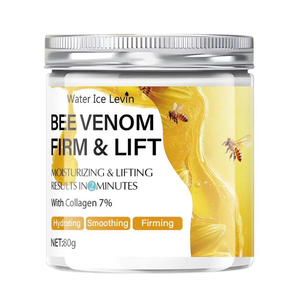 Crème raffermissante et liftante au venin d'abeille - 80g, s'absorbe en 2 minutes, non grasse et hyd