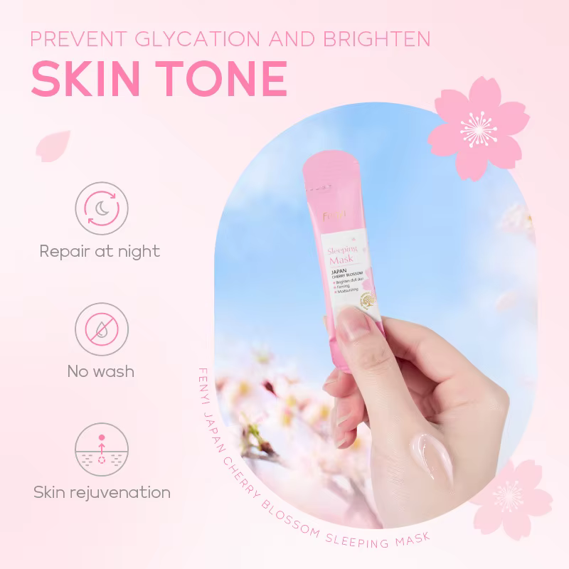 Kit de produits pour le visage Sakura, ensemble de soins pour la peau, nettoyant pour le visage, crè
