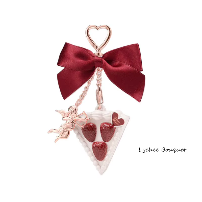 Flower Knows – Collection de cupidon aux fraises, parfum solide, pendentif, pratique en déplacement