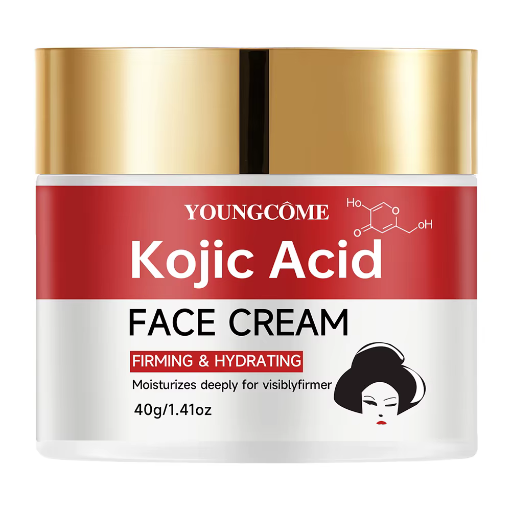 Crème visage à l'acide kojique – Hydratation profonde et raffermissement de la peau, formule hydrata