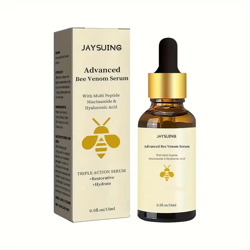Sérum avancé au venin d'abeille, hydratant, Anti-vieillissement, réduit les ridules endommagées, rép