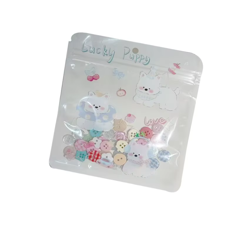 Boîte aveugle à boutons de couleur crème, 40 pièces, Style mixte, décor de vent pour compte à main, 