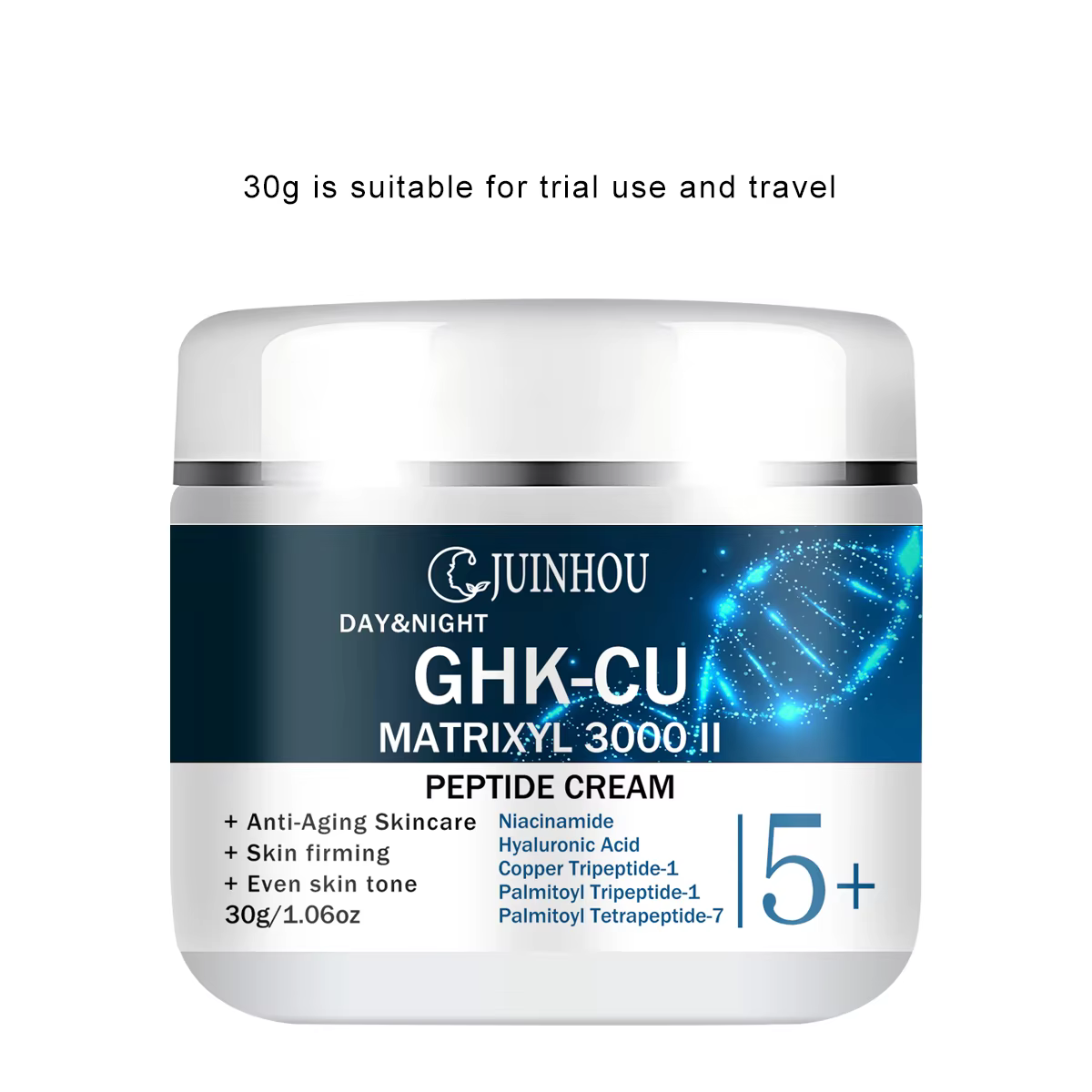 Crème Visage Hydratation Intense JUINHOU au Tripeptide de Cuivre & Matrixyl 3000 II – Répare la Barr