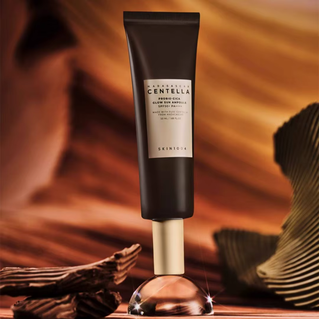 SKIN1004 Centella Glow Sun Ampoule SPF50 PA++++ Sérum solaire pour le visage, léger, hydratant, prot
