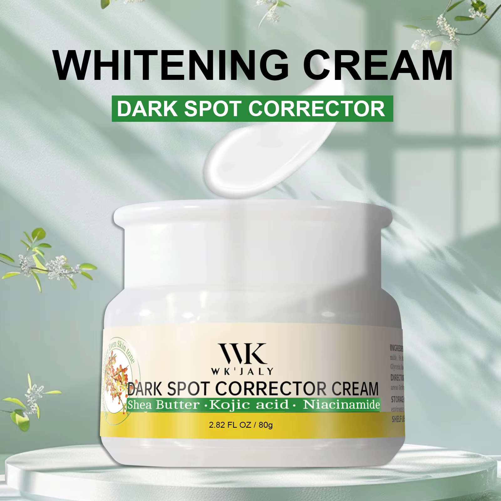 WK JALY Crème correctrice de taches foncées, blanchissante, même le teint, réduit la mélanine, l'hyp