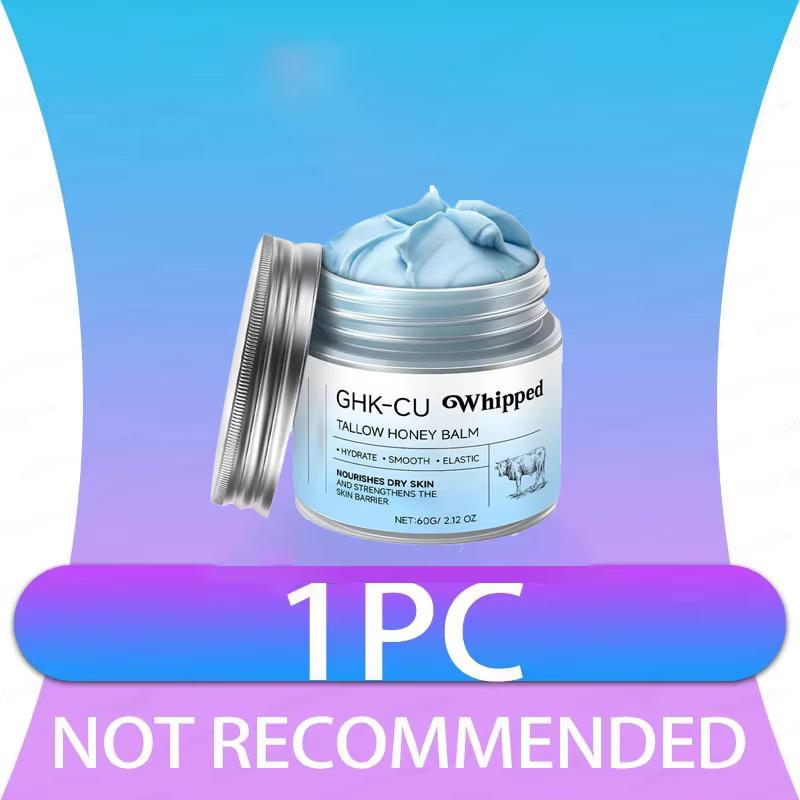 Baume Hydratant Bleu 2026 avec Peptides de Cuivre GHK-Cu et Suif de Bœuf : Soin au Miel de Manuka po