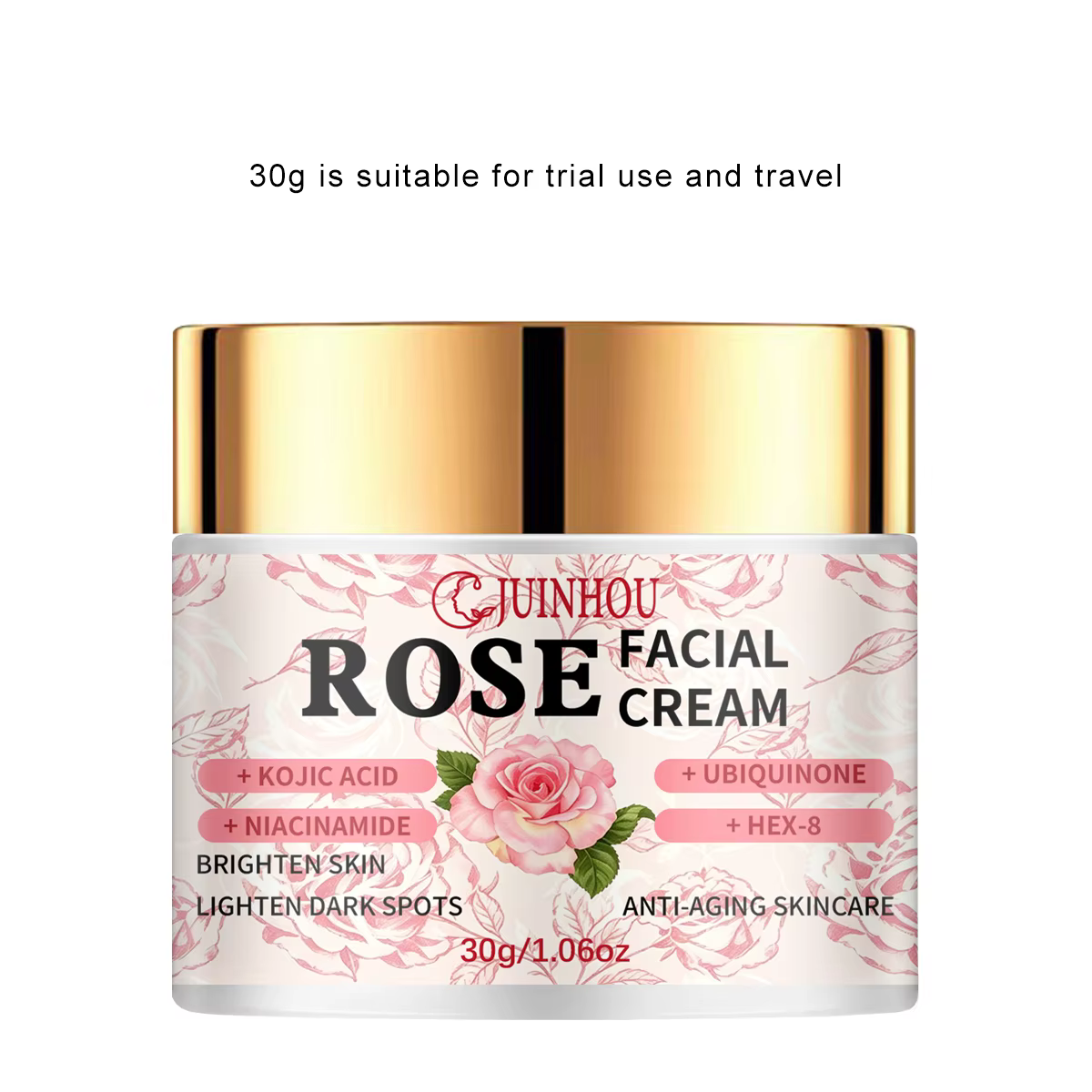 Crème Visage Éclaircissante et Hydratante JUINHOU pour Femmes à la Niacinamide et à l'Acide Kojique