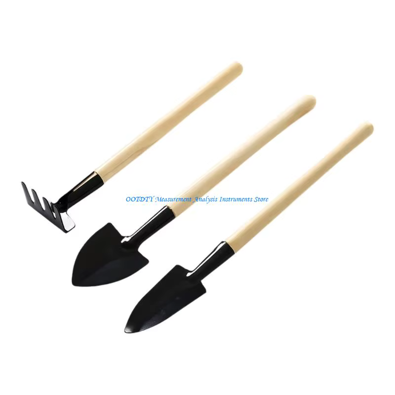 d'outils jardinage compact 367D avec manche en bois pour ameublir le repiquage