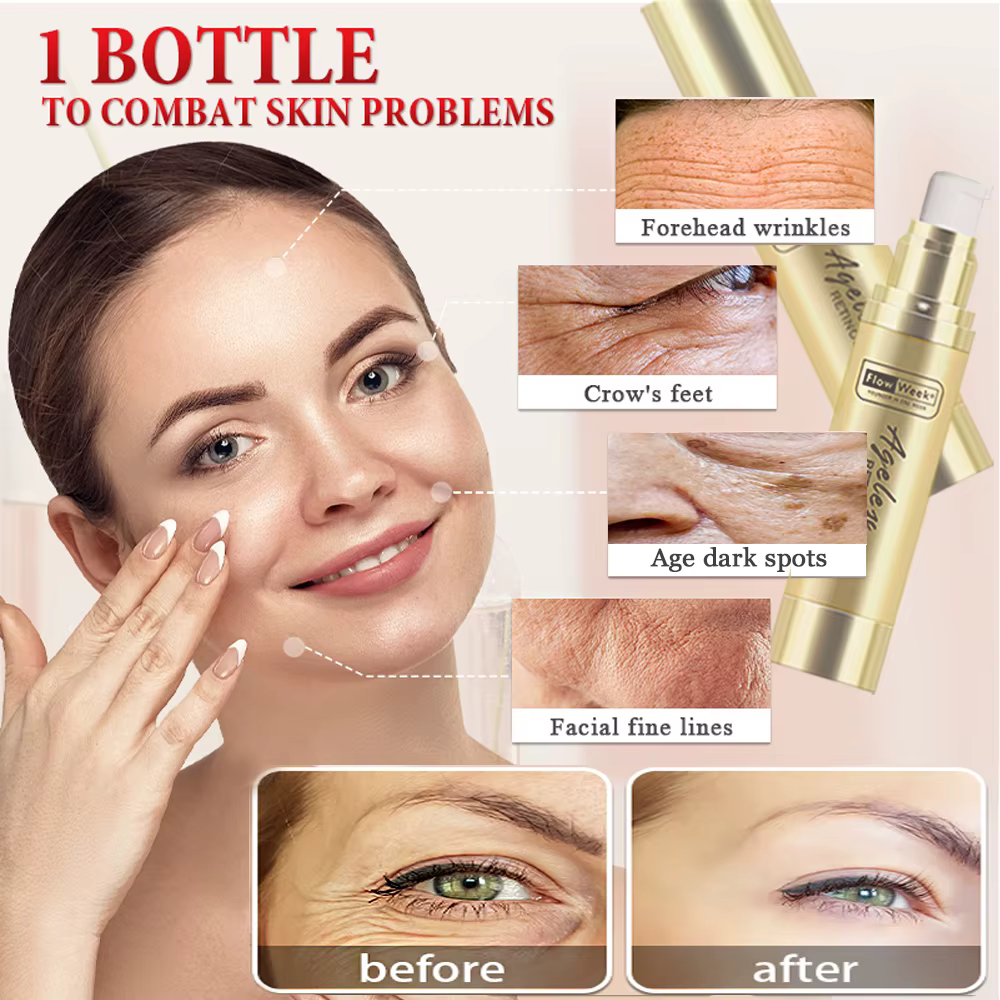 Flow-du-- Crème pour le visage raffermissante au rétinol, Essence anti-âge, Élimine les tâches brune