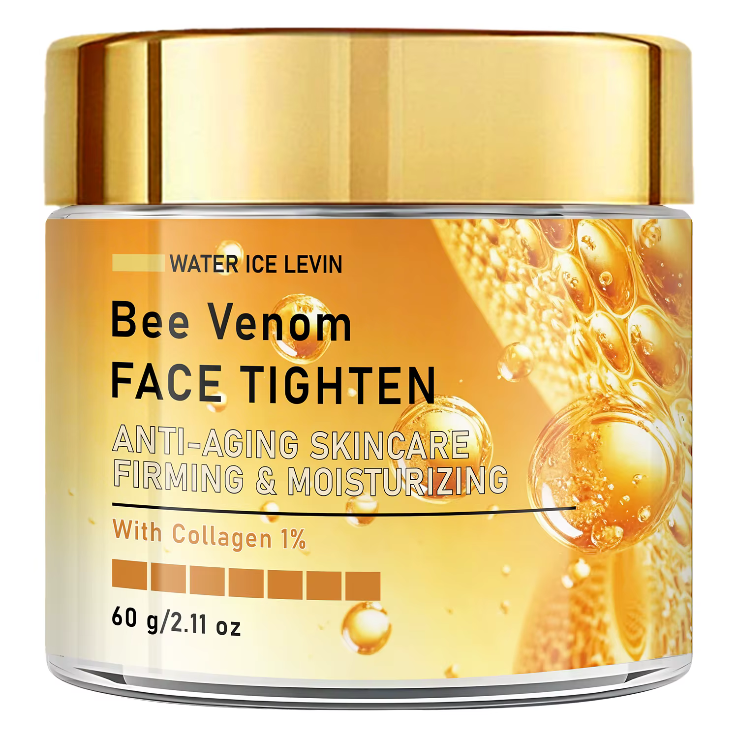 Crème Visage au Venin d'Abeille 60g au Rétinol, Collagène et Acide Hyaluronique - Hydratante Rafferm