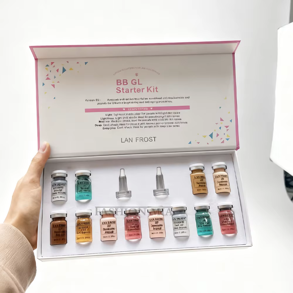 Corée 8ml saumon ADN BB crème lueur démarreur sérum Kit fond de teint blanchissant hydratant rajeuni