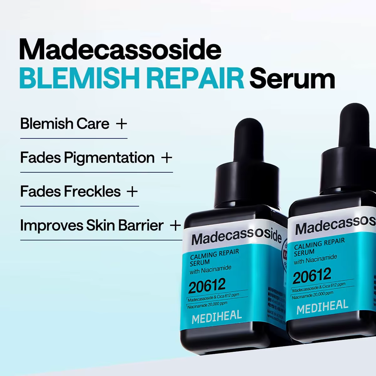 Sérum MEDIHEAL, Consistance Facilement Étirable, Mélange Respirant, Expérience Apaisante pour la Pea