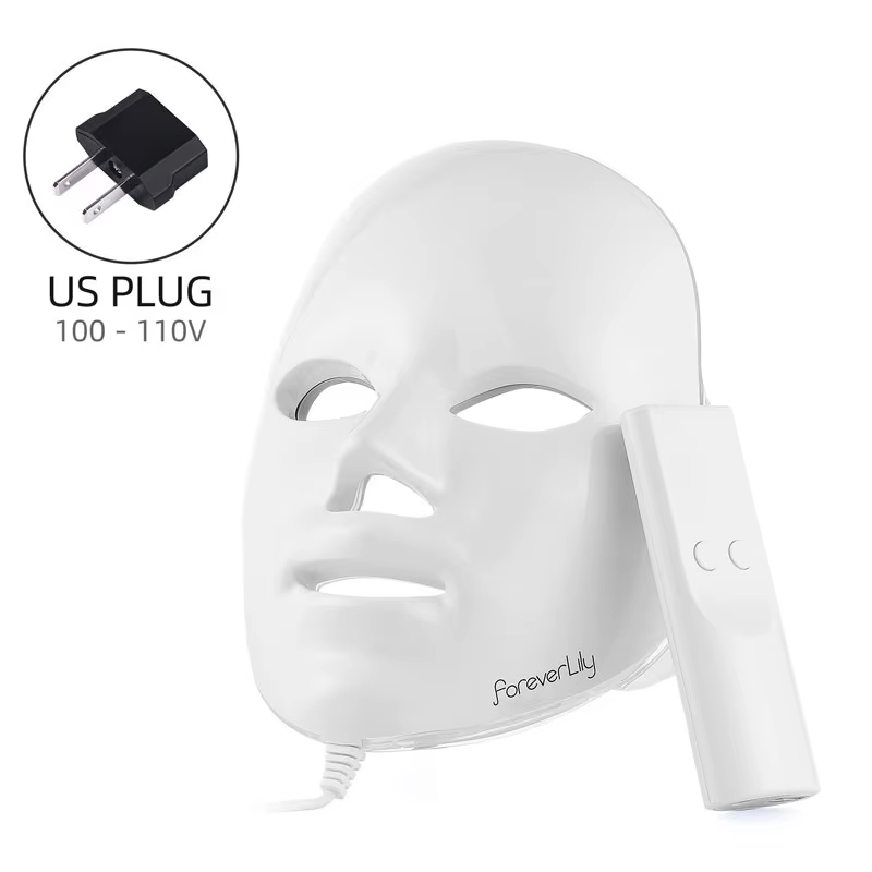 Masque facial LED 7 couleurs Masque facial à photons LED Masque de beauté pour le rajeunissement de