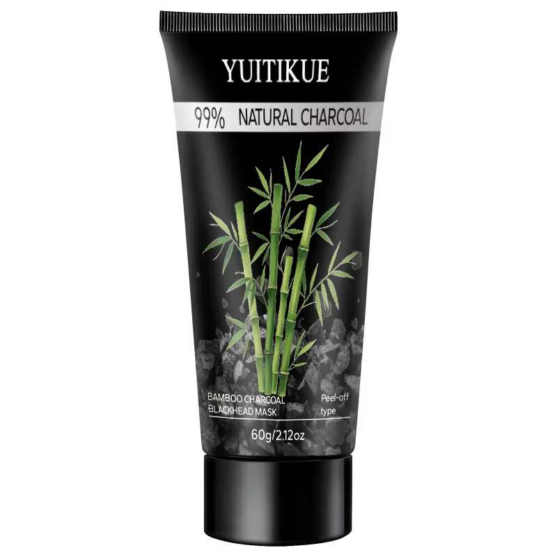 Masque peel-off au charbon de bambou pour un nettoyage en profondeur, affinage des pores et contrôle