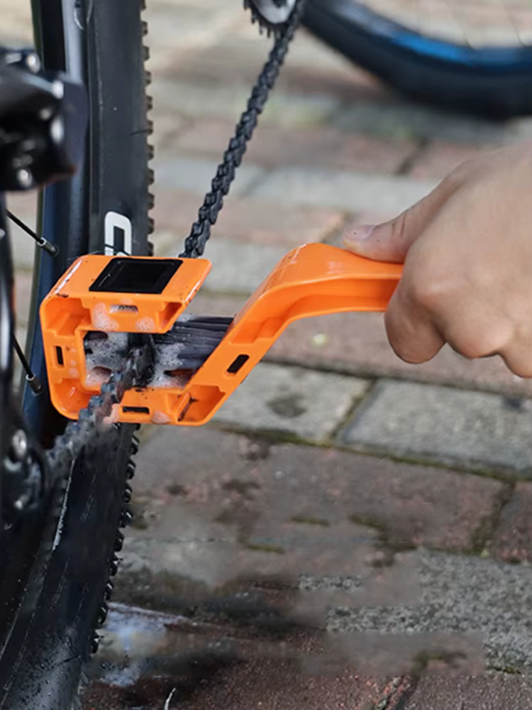 Brosse de nettoyage de chaîne de moto, brosse de nettoyage d'équipement de vélo à Double tête, multi