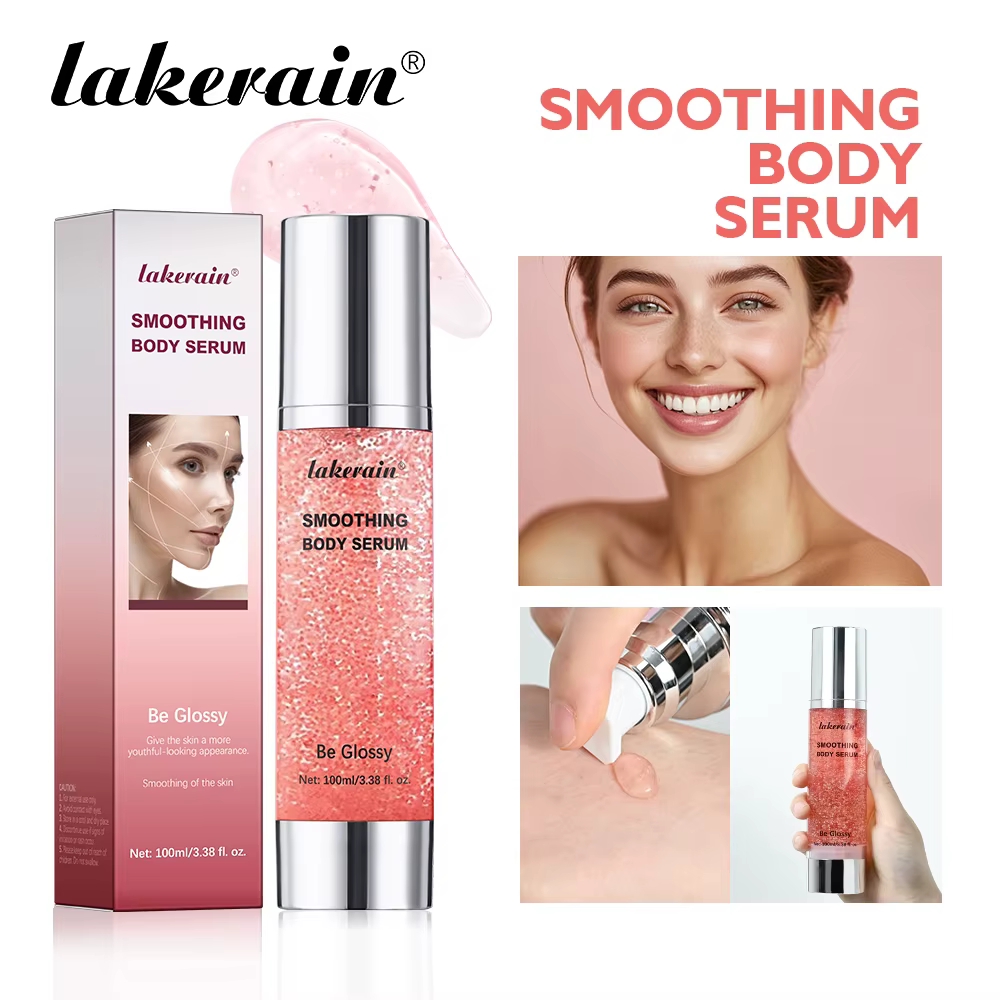 Sérum lissant pour le corps et le visage, hydratant et brillant, vitamine E, acide hyaluronique, rét