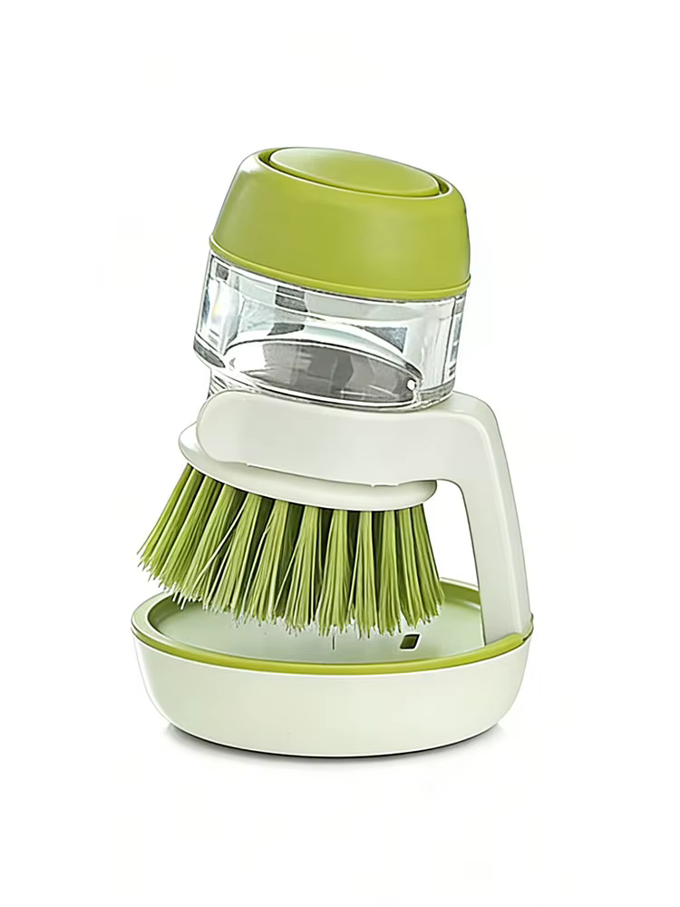 Brosse de nettoyage et dégraissage pour cuisine, type presse, avec ajout automatique de liquide, pou