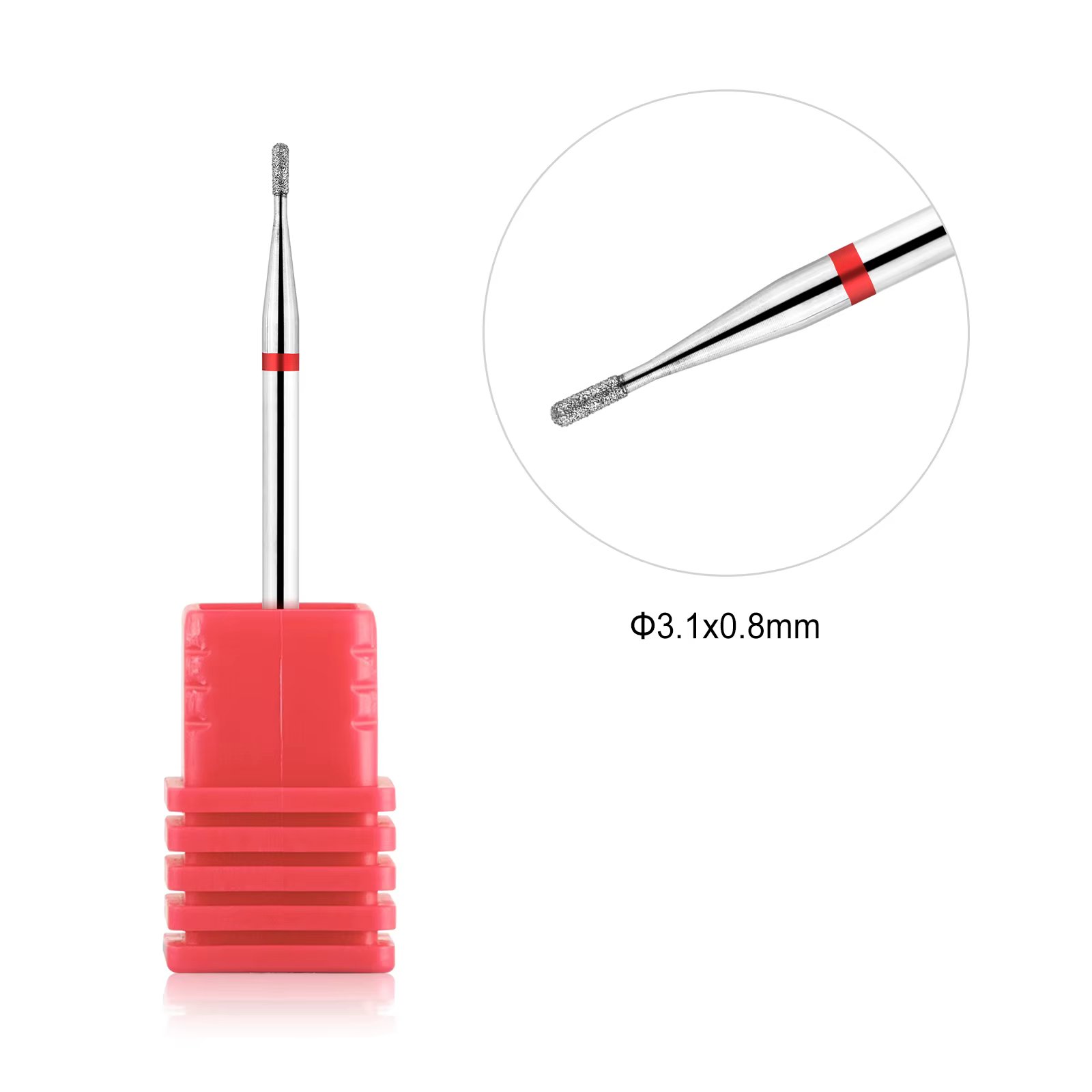 Foret à ongles pour nettoyer les cuticules, 3/32 pouces, diamant de sécurité, nettoyeur sous les ong