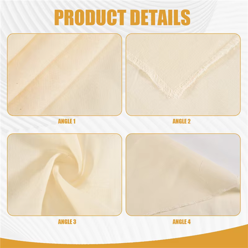 Chiffons en mousseline pour la cuisson, chiffons à fromage non blanchis, chiffons à fromage en coton