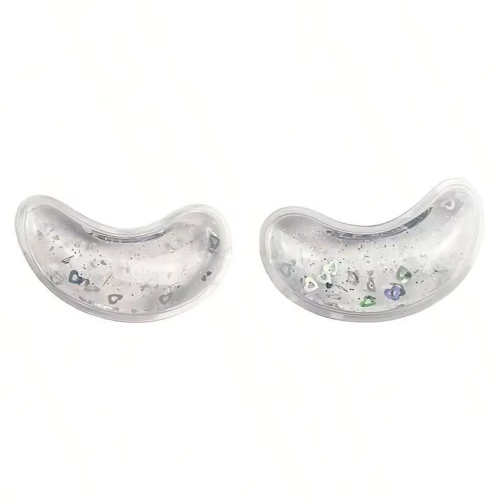 Masque pour les yeux en Gel réutilisable, 1 paire, sensation de glace, patchs pour les yeux en Gel à